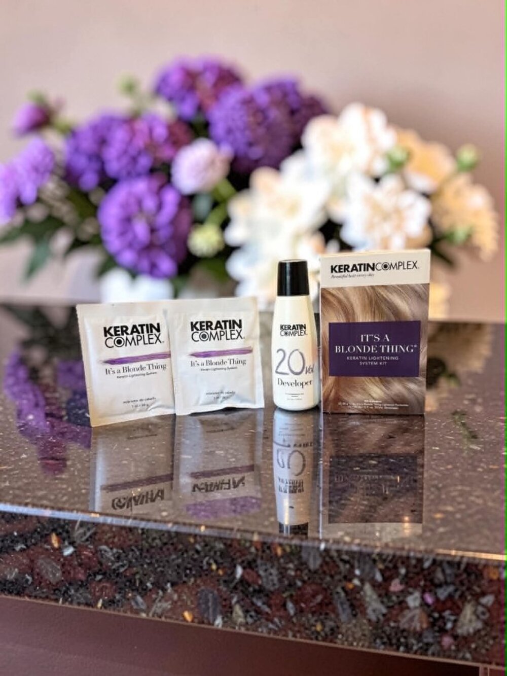 KeratinComplex It's a Blonde Thing Keratin Lightening Packetted Developer 20 Vol